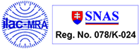Slovenská národná akreditačná služba - číslo akreditácie 078/K-024